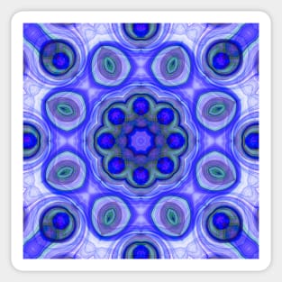 abstract peacock feather kaleidoscope Sticker